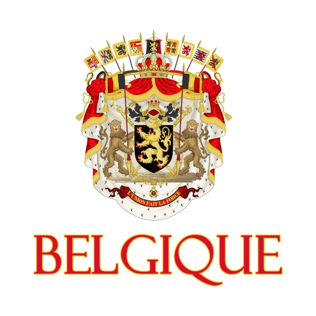 Belgique (Belgium) - Belgian Coat of Arms Design by Naves