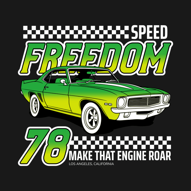 Muscle Car Racer - Speed by Tip Top Tee's