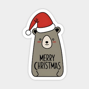 Bear Christmas Magnet