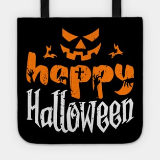 Happy Halloween Scary Pumpkin Face Costume Tote