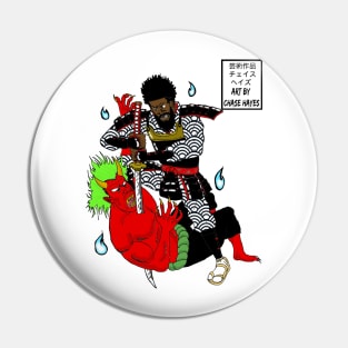 Samurai and Oni Pin