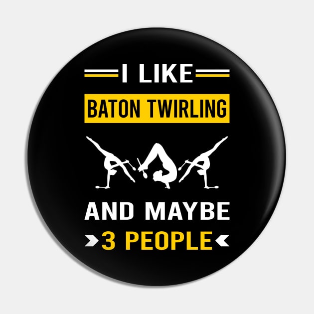 3 People Baton Twirling Twirl Twirler Pin by Good Day