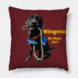 Wingman Black Lab Pillow