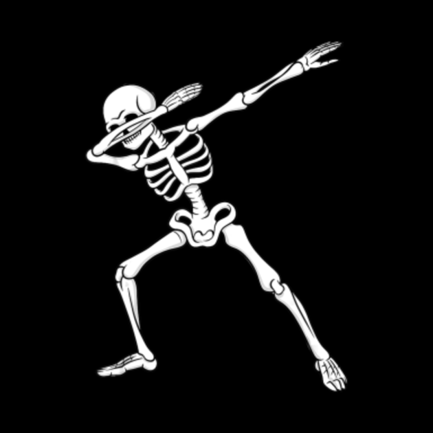 Dabbing Skeleton Shirt Kids Boys Halloween Dab Dance - Dabbing Skeleton ...