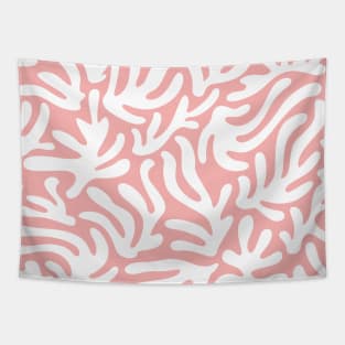 Santorini Summer / Modern Shapes on Blush Pink Tapestry