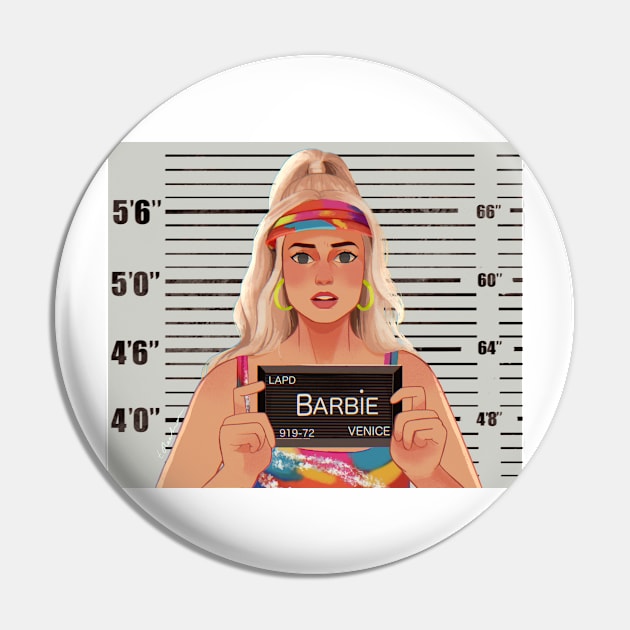 Arrested Barbie Pin by curiousquirrel