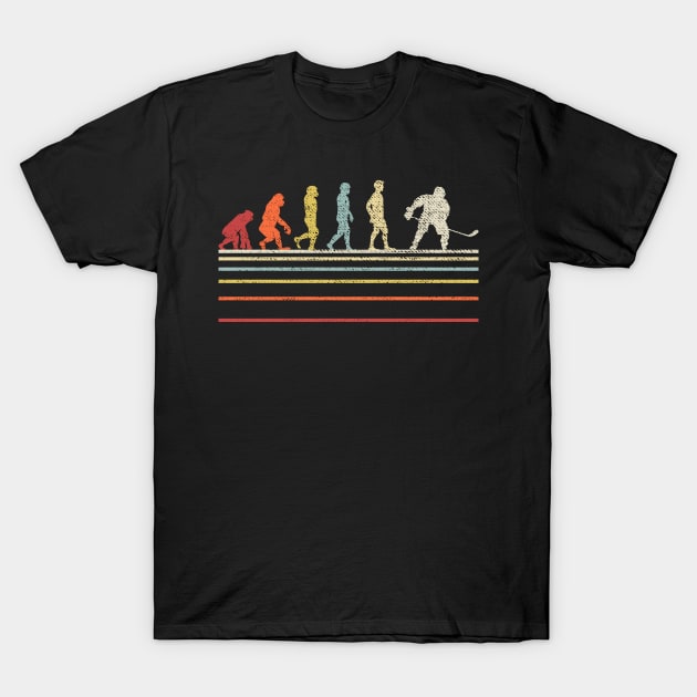 Ice Hockey Shirt. Retro Evolution T-Shirt For Hockey Player Ice Hockey Shirt. Retro Evolution T-Shirt For Hockey Player