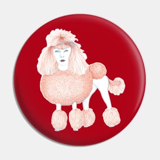 Weird poodles - Ginger dye Pin