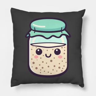 Kawaii Sourdough Starter Pillow