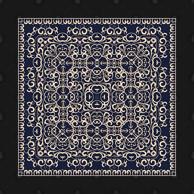 Bright square arabic ornate pattern by IrinaGuArt