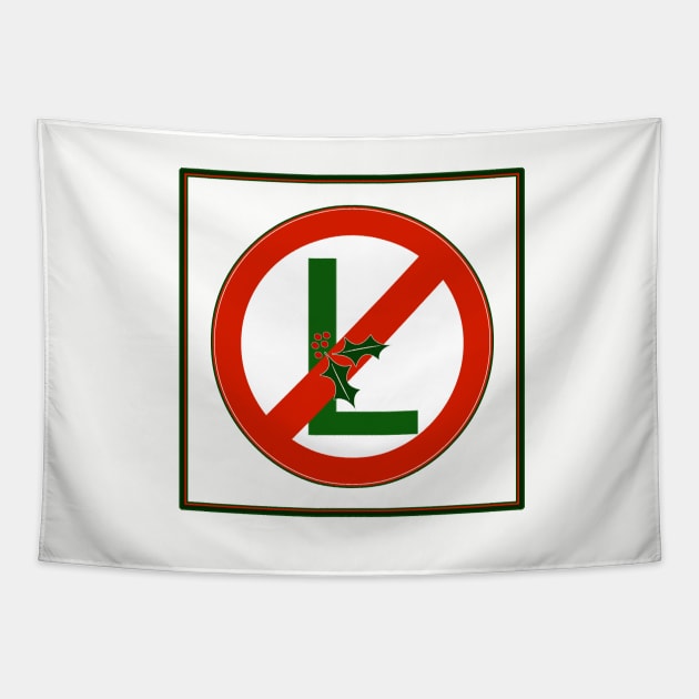 Funny Noel, No-L Christmas Tee Shirt Tapestry by DISmithArt