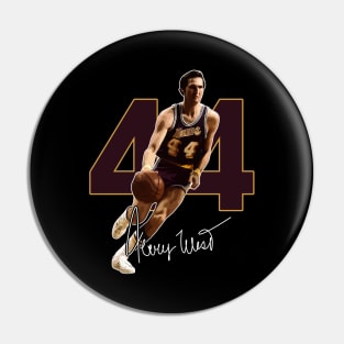 Jerry West Mr Clutch Basketball Legend Signature Vintage Retro 80s 90s Bootleg Rap Style Pin