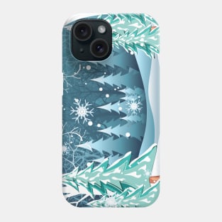 Winter Forest Landscape Phone Case