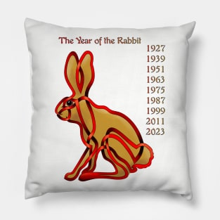 Chinese Rabbit Pillow