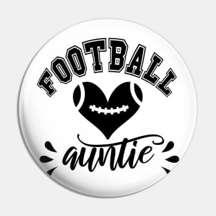 Football auntie black Pin