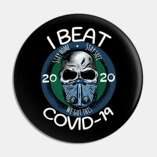 I Beat Covid Pin