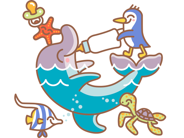 Little Dolphin Kids T-Shirt by byTxemaSanz