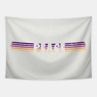 RETRO PEACE STRIPES SUNRISE Cutout Tapestry