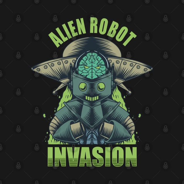 alien robot invasion by Mako Design 