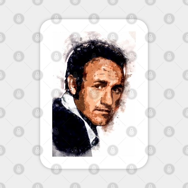 Gene Hackman Actor Portrait ✪ A Tribute to a LEGEND ✪ Abstract Watercolor Magnet by Naumovski