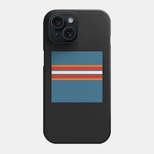 retro minimalist abstract stripe design Phone Case