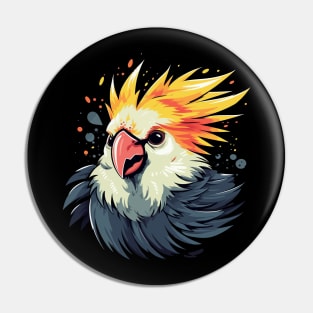 Cockatiel Smiling Pin