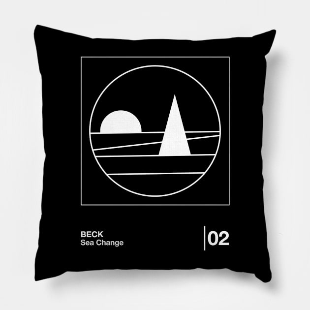 Sea Change / Minimalist Style Graphic Design Pillow by saudade