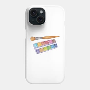 palette with brush Phone Case