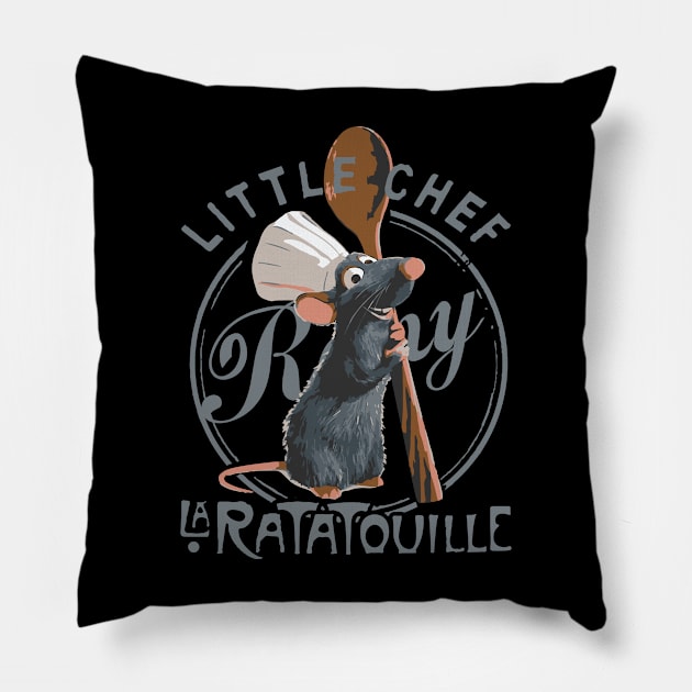 Ratatouille Tribute - Ratatouille Little Chef Kitchen - Epcot Remy Haunted Mansion - Pixar Rat Lion King Wall e - Up - ratatouille - Pirates Of The Caribbean - ratatouille -Tangled Pillow by TributeDesigns