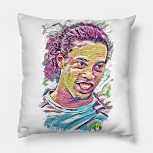 The Legend of Brasil - Abstract Portrait Pillow