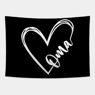 Oma Heart Grandma Ger Mother'S Day Tapestry