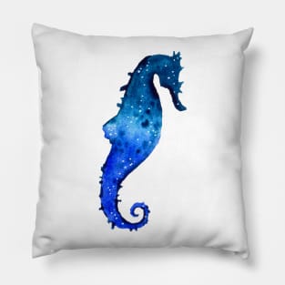 Cat Blue Seahorse Pillow