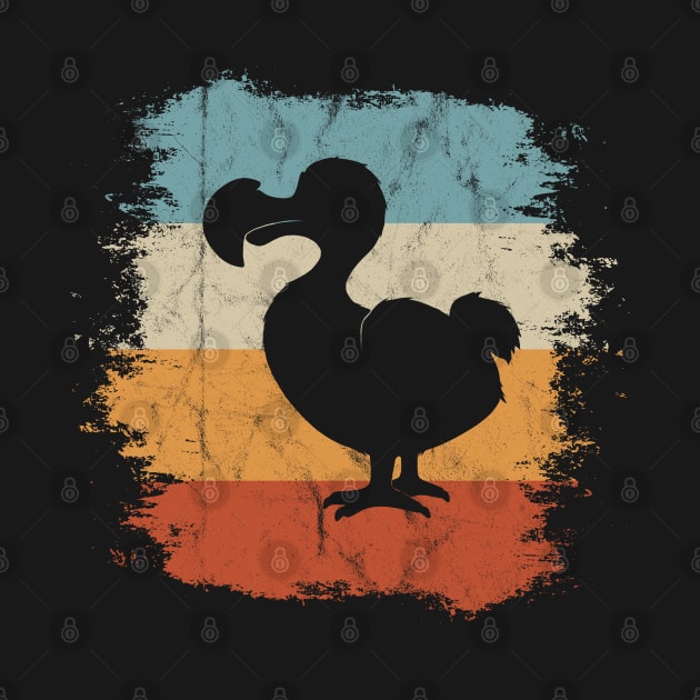 Funky Vintage Dodo Silhouette by SkizzenMonster