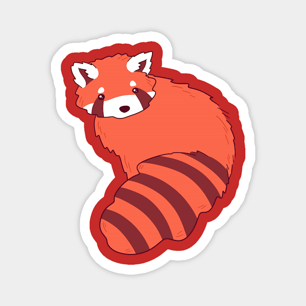 Cutie Red Panda Magnet by saradaboru