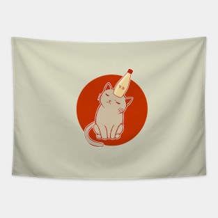 Japanese Mayo - I Love Mayo - Neko and Mayo Tapestry