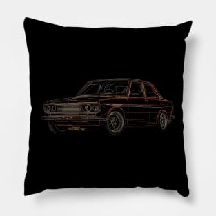 Datsun 510 Outline - Drive the Classic Pillow