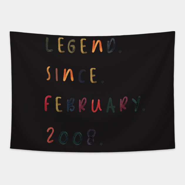 legend since february 2008 birthday Tapestry by WoodShop93