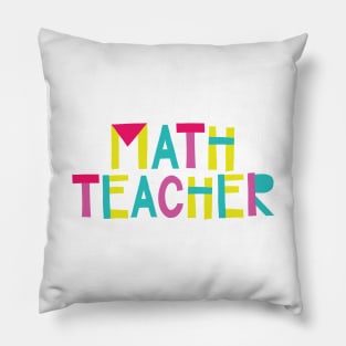 Math Teacher Gift Idea Cute Back to School Pillow