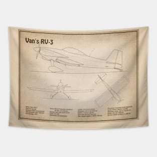 Van’s RV-3 - Airplane Blueprint - SD Tapestry