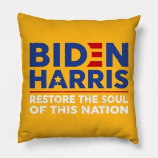 Biden Harris 2020 restore the soul of this nation Pillow