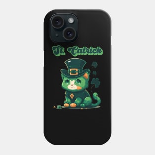 St Catrick Kitten Saint Patricks Day Lucky Cats Phone Case