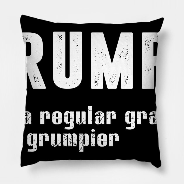 Grumpa Like A Regular Grandpa Only Grumpier Pillow by Danielsmfbb