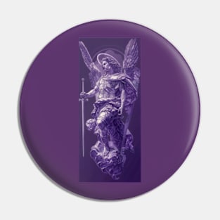 Purpura Celestis Raphael Emblazoned Pin