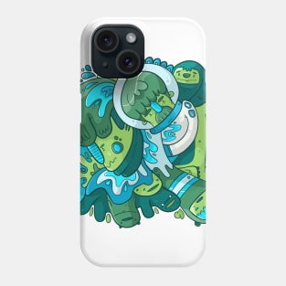 Cute Feeling Green Doodle Phone Case