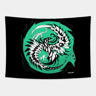 black leaf phoenix Tapestry