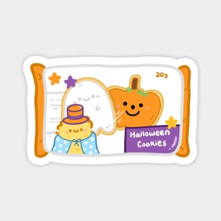 Kawaii Halloween packaging dessert ghost & pumpkin cookies snack Magnet