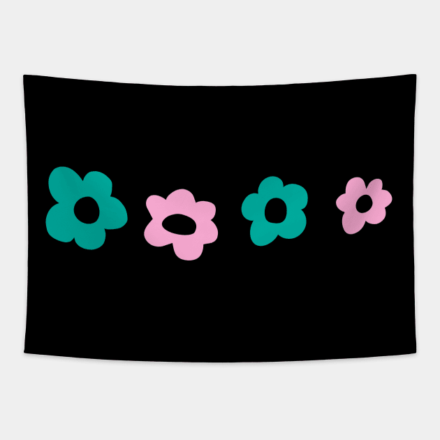 4 Flowers Tapestry by KelleyDillon