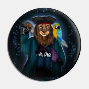 Lion pirate of the jungle Pin