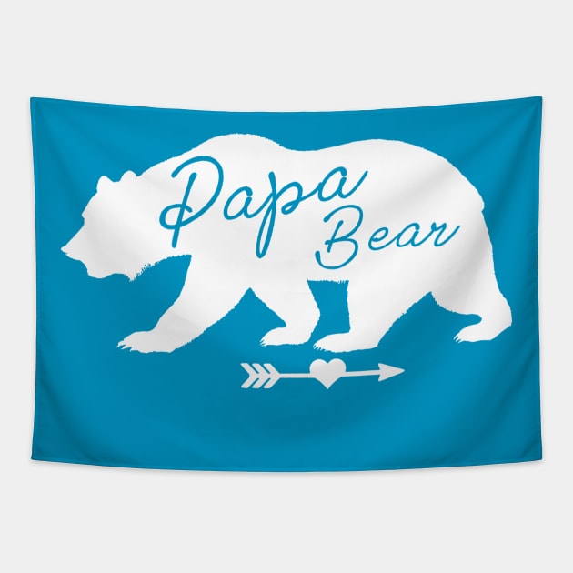 Papa Bear Gift Idea Tapestry by Aspita