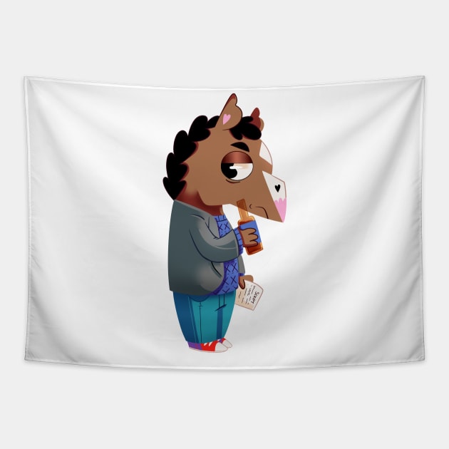 Bojack Horseman. Tapestry by scribblekisses